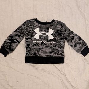 Under Armour Black and Gray Toddler Sweatshirt